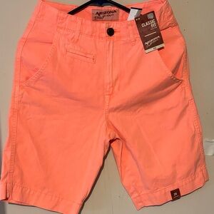 Men's Flat Front Coral Shorts